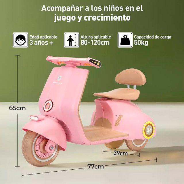 Moto eléctrica de niña Vespa-4