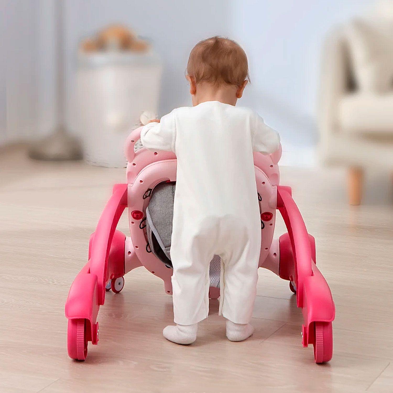Andador Bebe Caminadora Plegable Antivuelco 360°-3