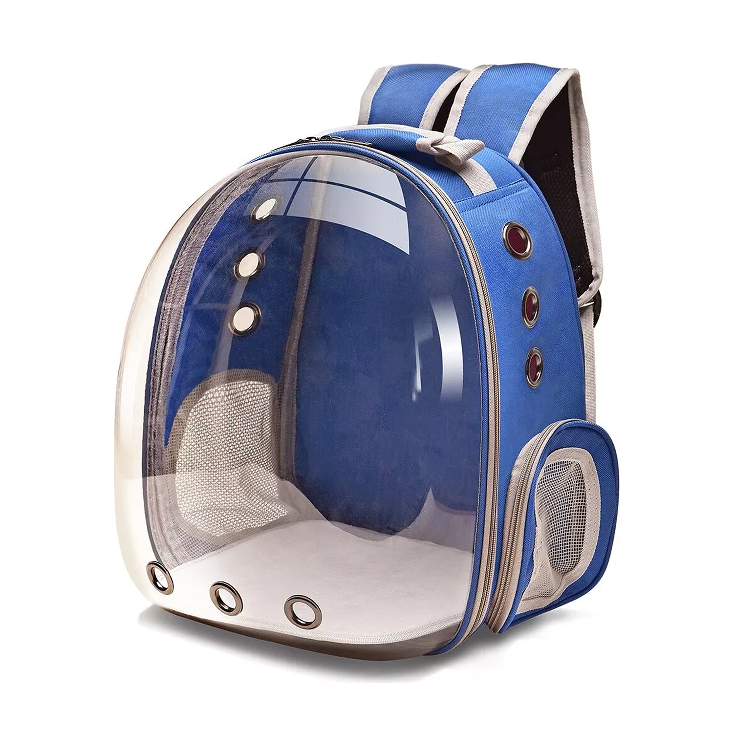 Mochila transportadora Gato Azul-4