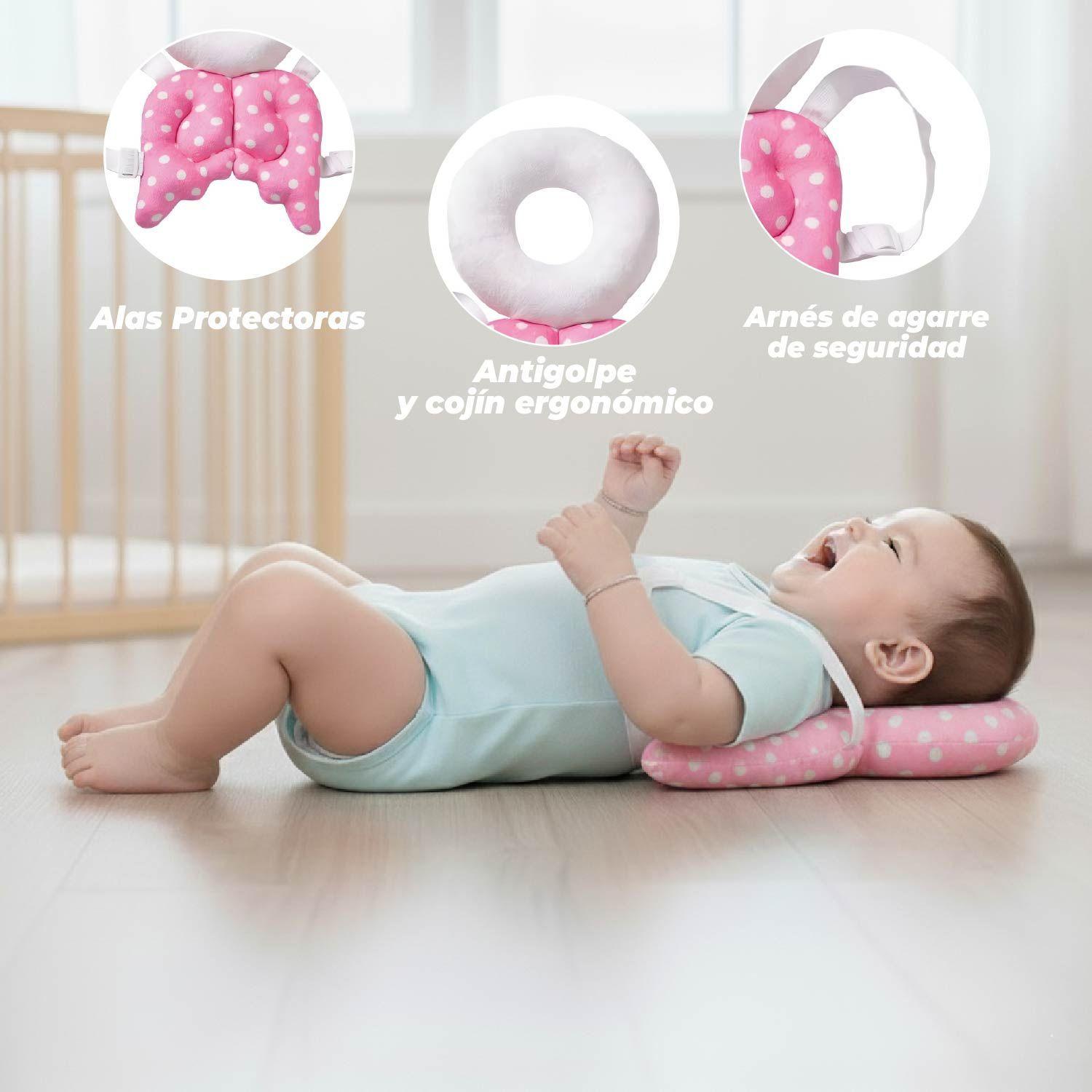 Mochila Protectora Cabeza Bebes Cojin Antigolpes Angelito-3