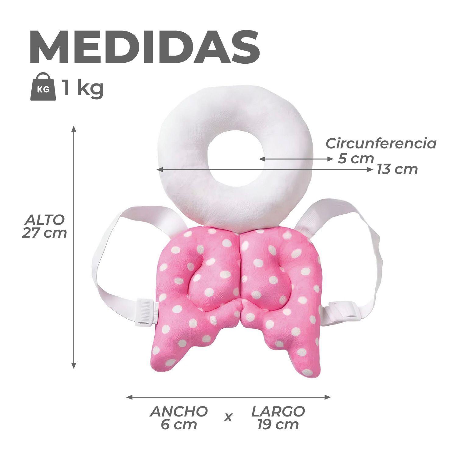 Mochila Protectora Cabeza Bebes Cojin Antigolpes Angelito-2