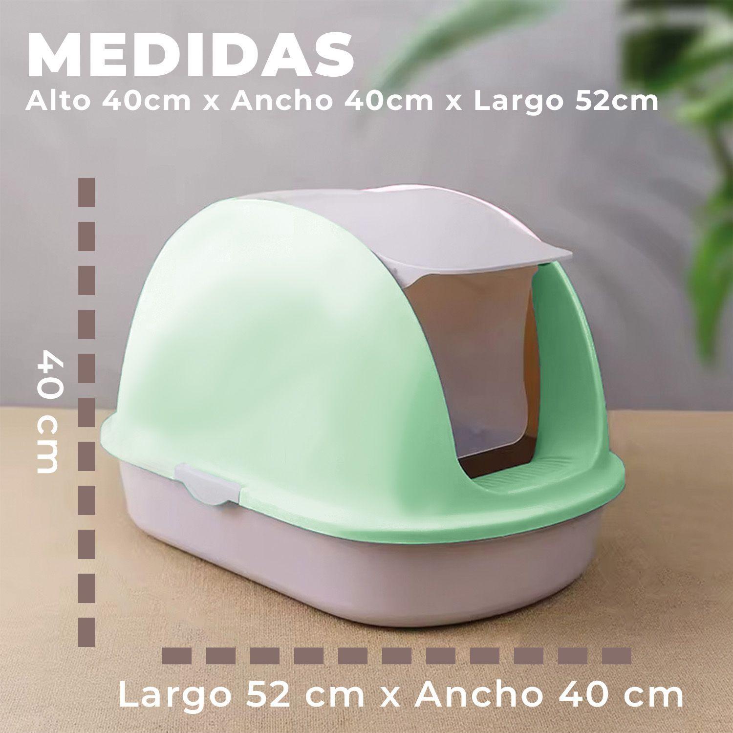 Arenero Cerrado Transportable Baño Gatos Con Puerta y Pala-1