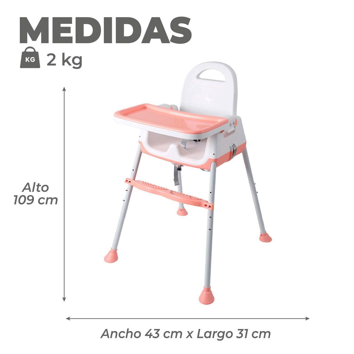 Silla Comer Bebe Altura Regulable Easy Travel -3