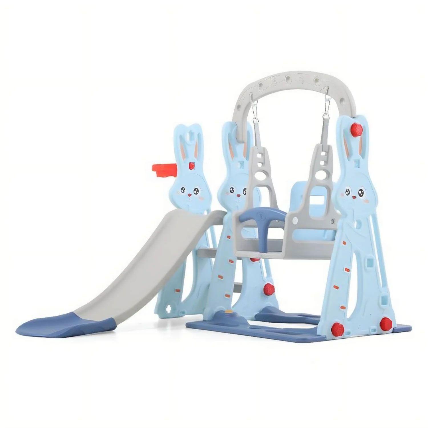 Resbalin Columpio 3 en 1 + Aro Basket, Centro de Juegos-0