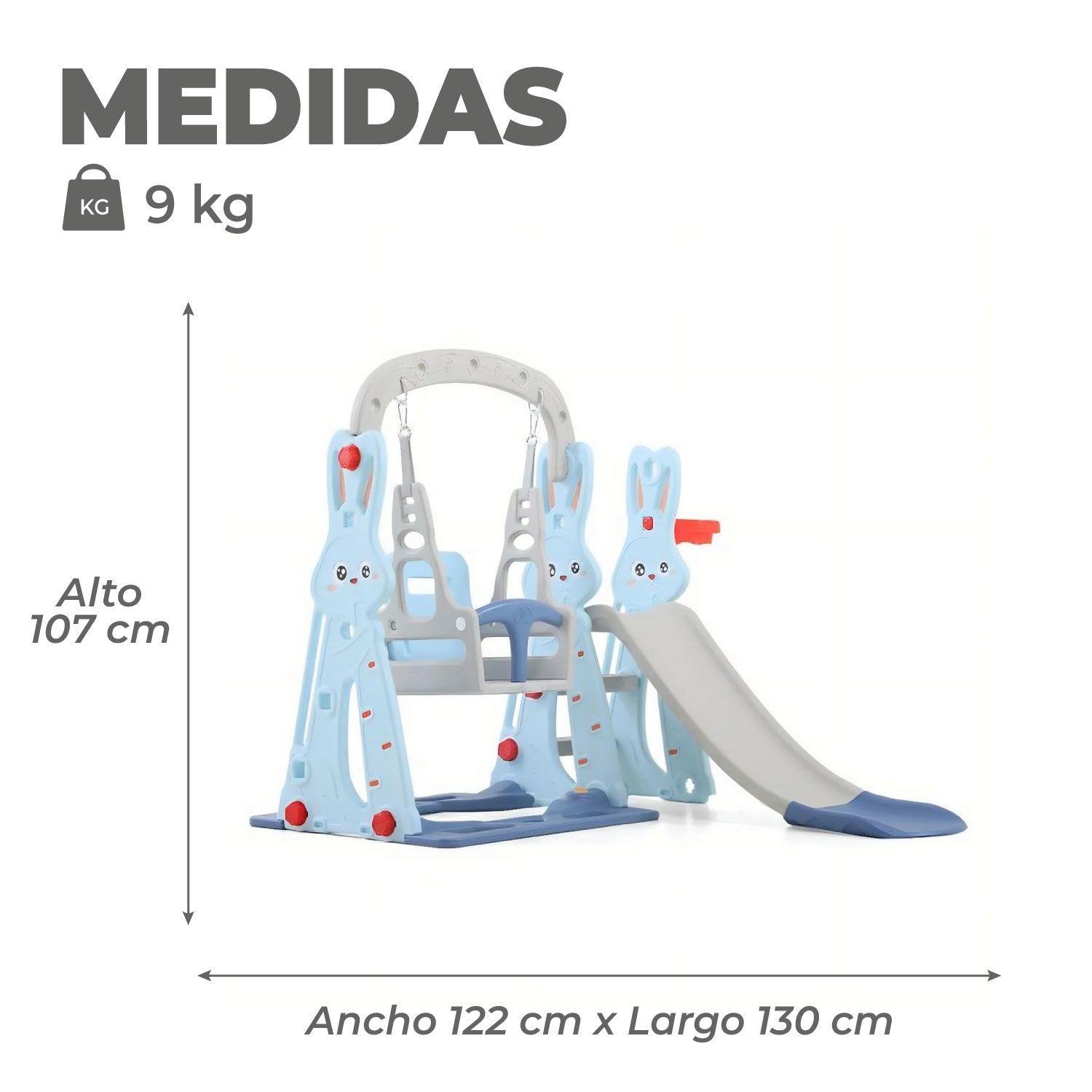 Resbalin Columpio 3 en 1 + Aro Basket, Centro de Juegos-2