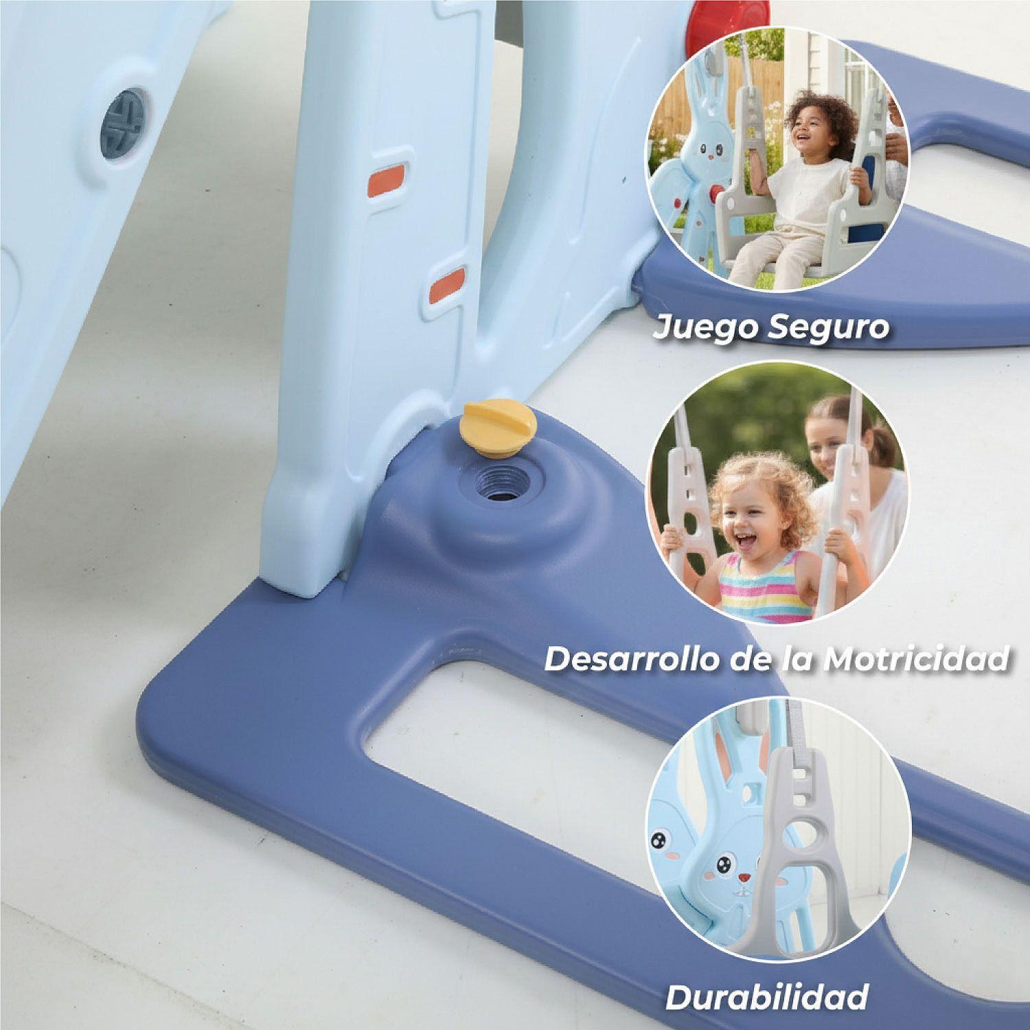 Resbalin Columpio 3 en 1 + Aro Basket, Centro de Juegos-3