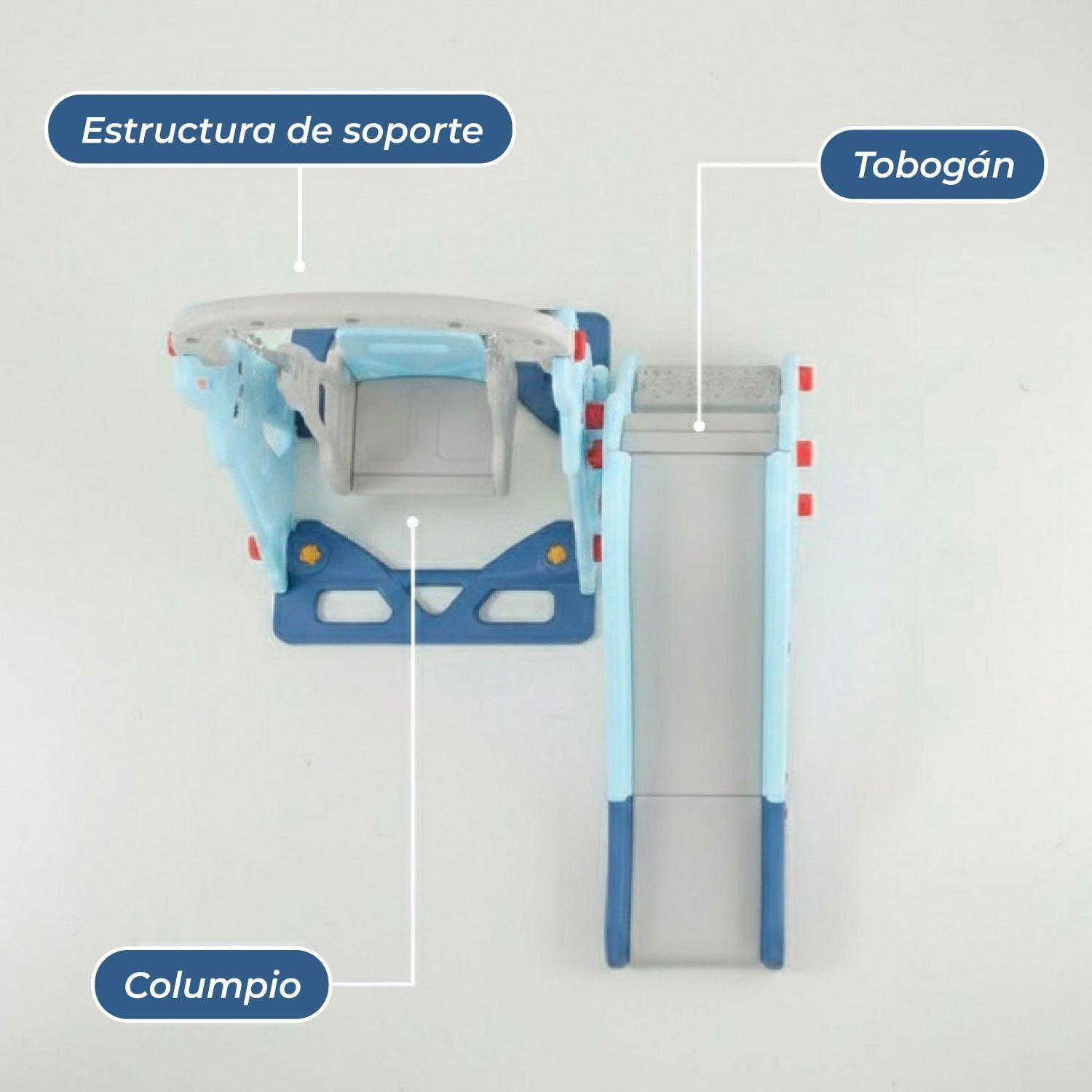 Resbalin Columpio 3 en 1 + Aro Basket, Centro de Juegos-5