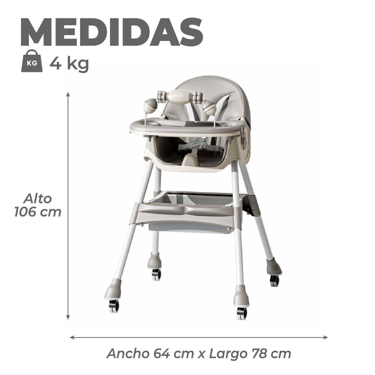 Silla Comer Bebe Doble Altura Safe Baby Entretenida-3