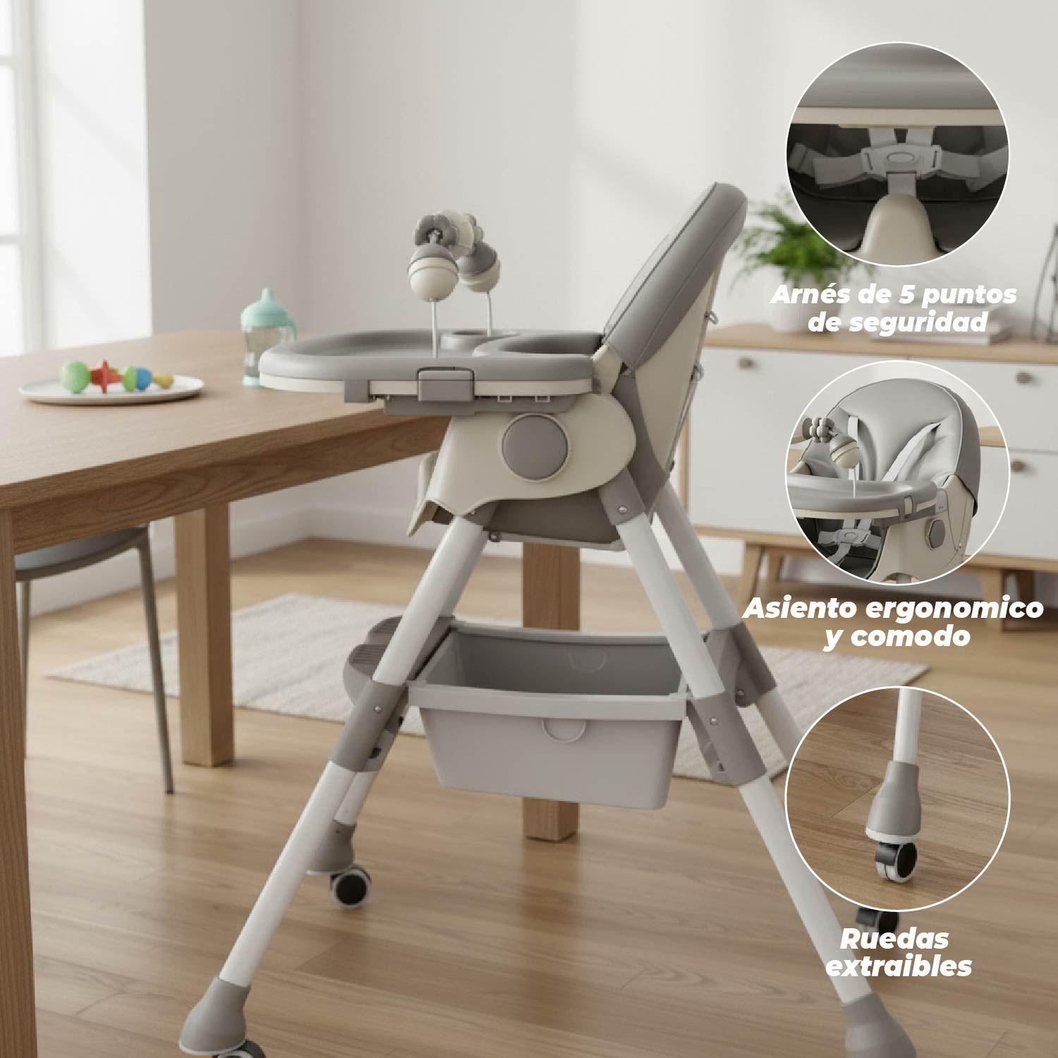 Silla Comer Bebe Doble Altura Safe Baby Entretenida-4