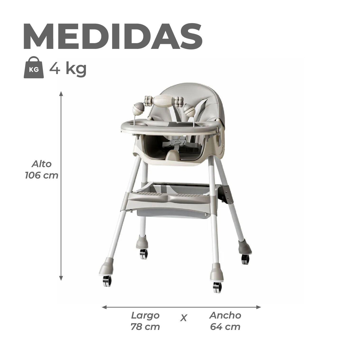 Silla Comer Bebe Doble Altura Safe Baby Entretenida-2