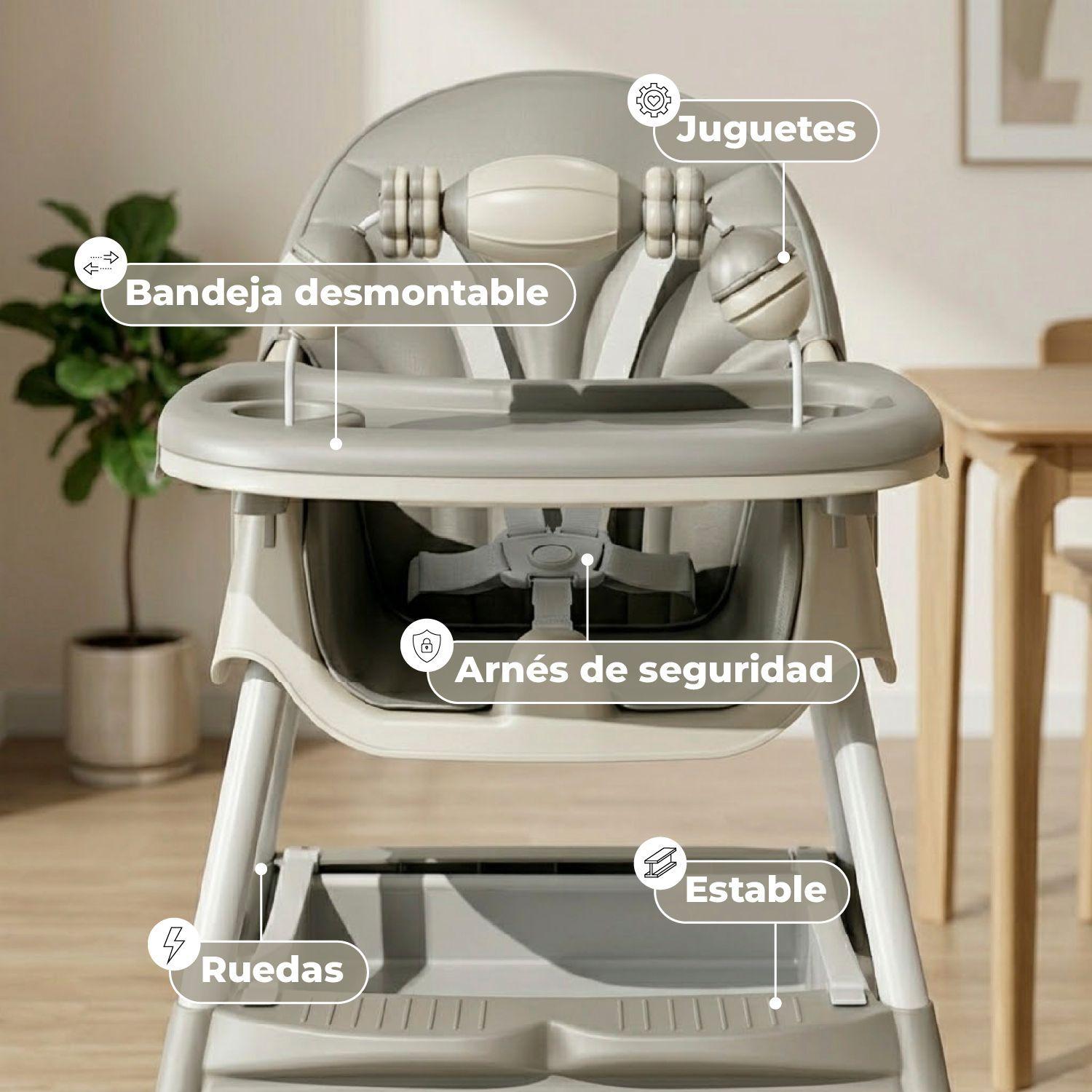 Silla Comer Bebe Doble Altura Safe Baby Entretenida-3