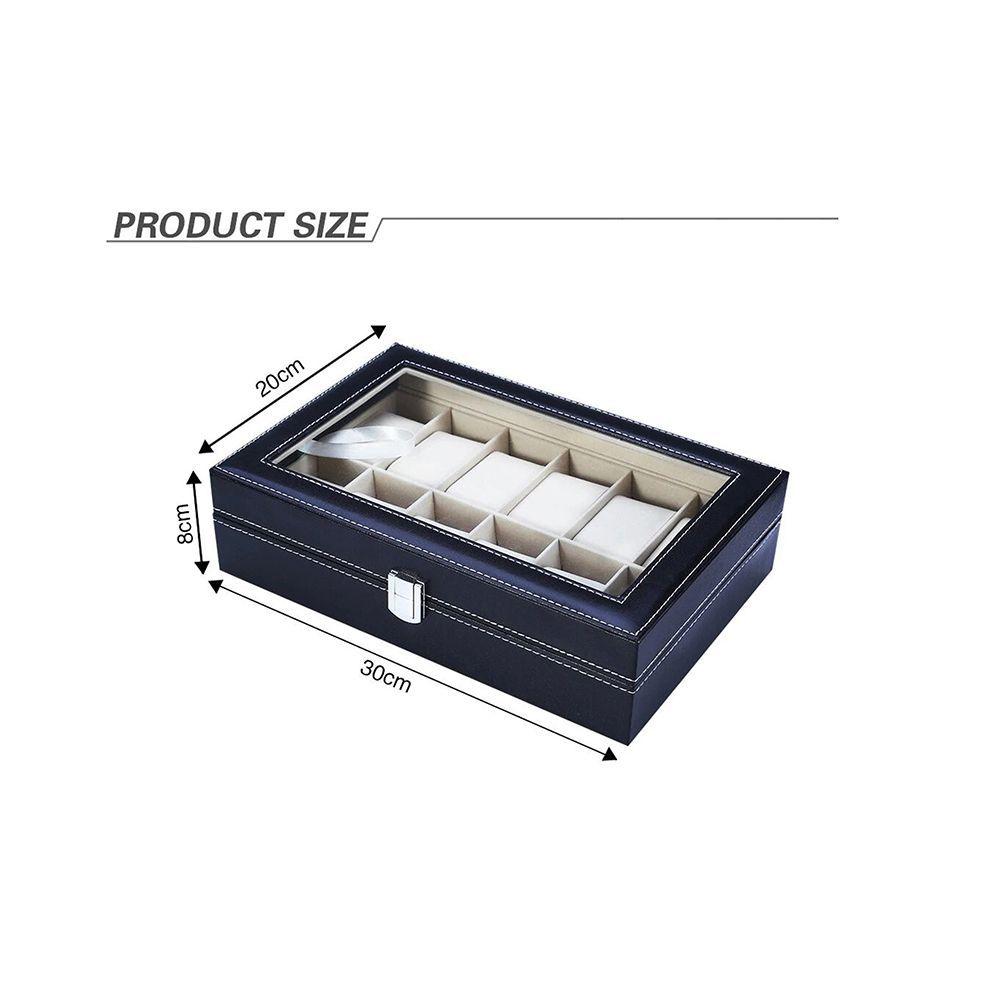 Caja Estuche Organizador de 12 Relojes de Lujo-2