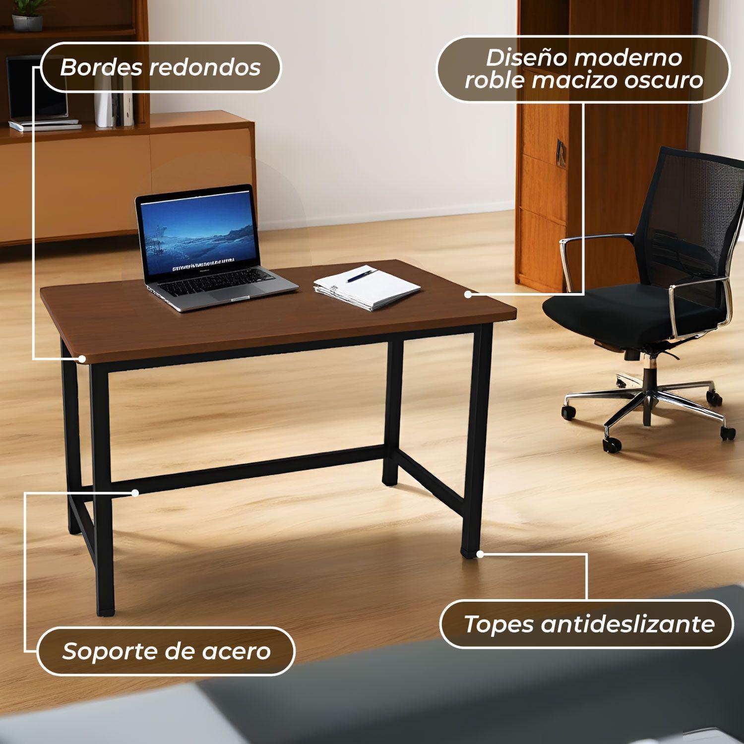 Escritorio Oficina Clasico Antideslizante 100 Cm-5