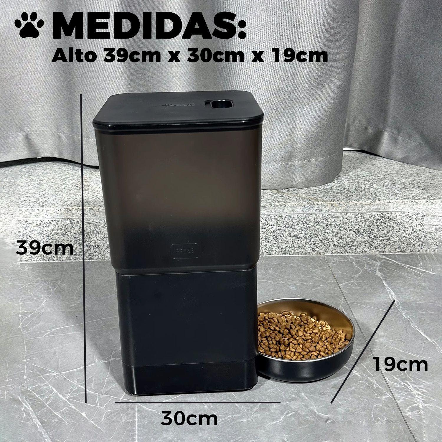 Dispensador Automatico Comida Mascotas Cubo 6 lts. Wifi-1
