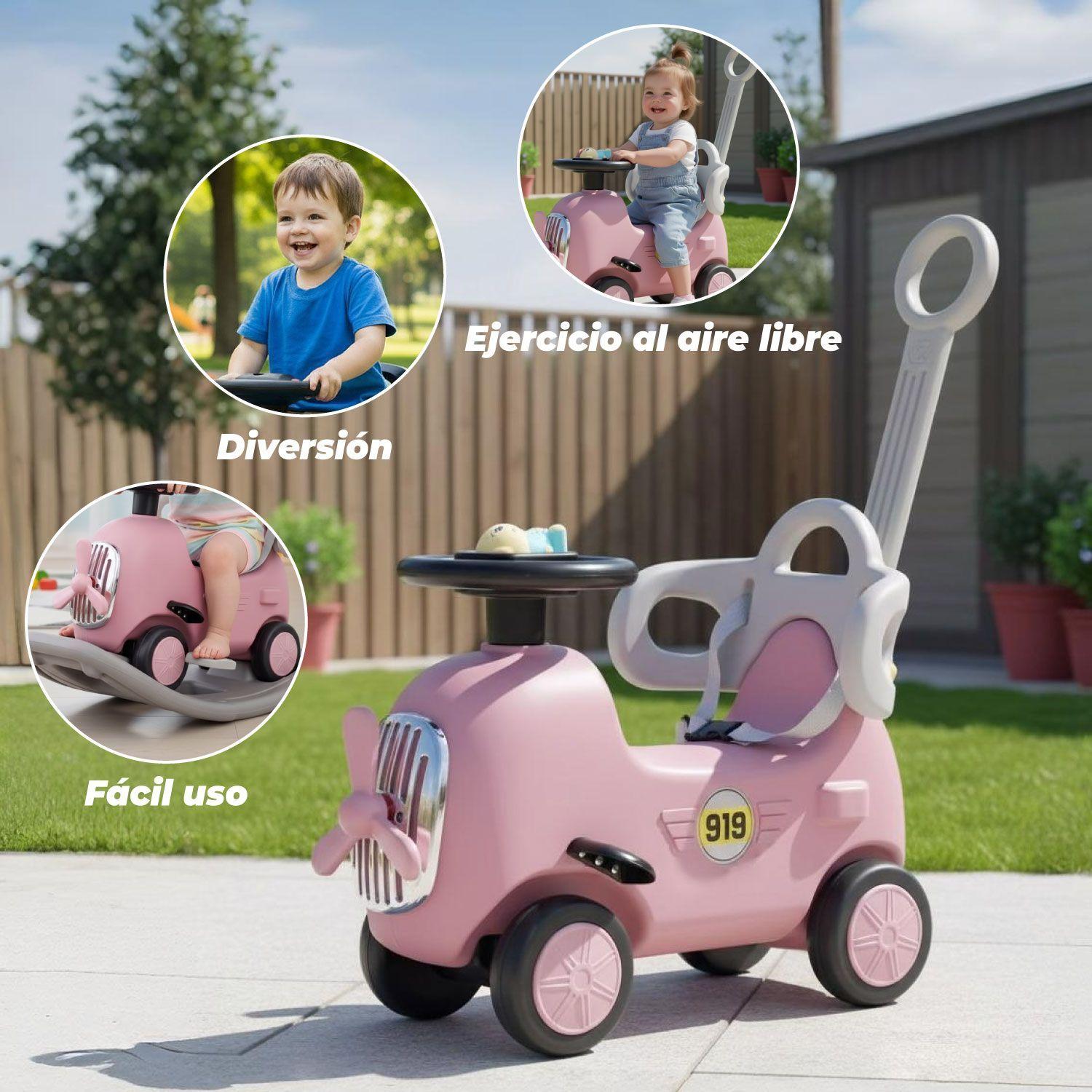 Mecedora Andador con Mango 2 en 1 Avioncito-2