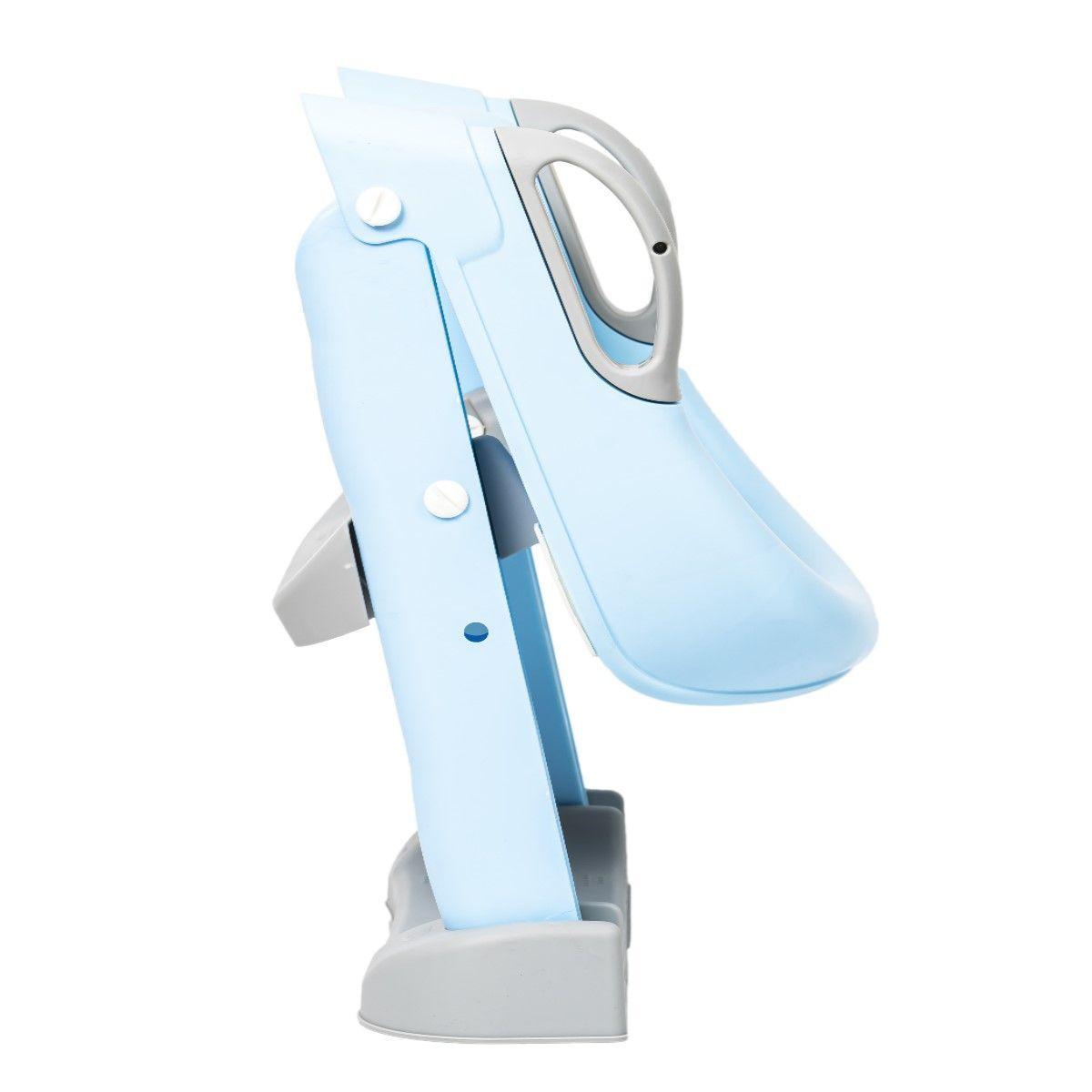Asiento Adaptador De Baño, Escalera Pelela Niños Celeste-1