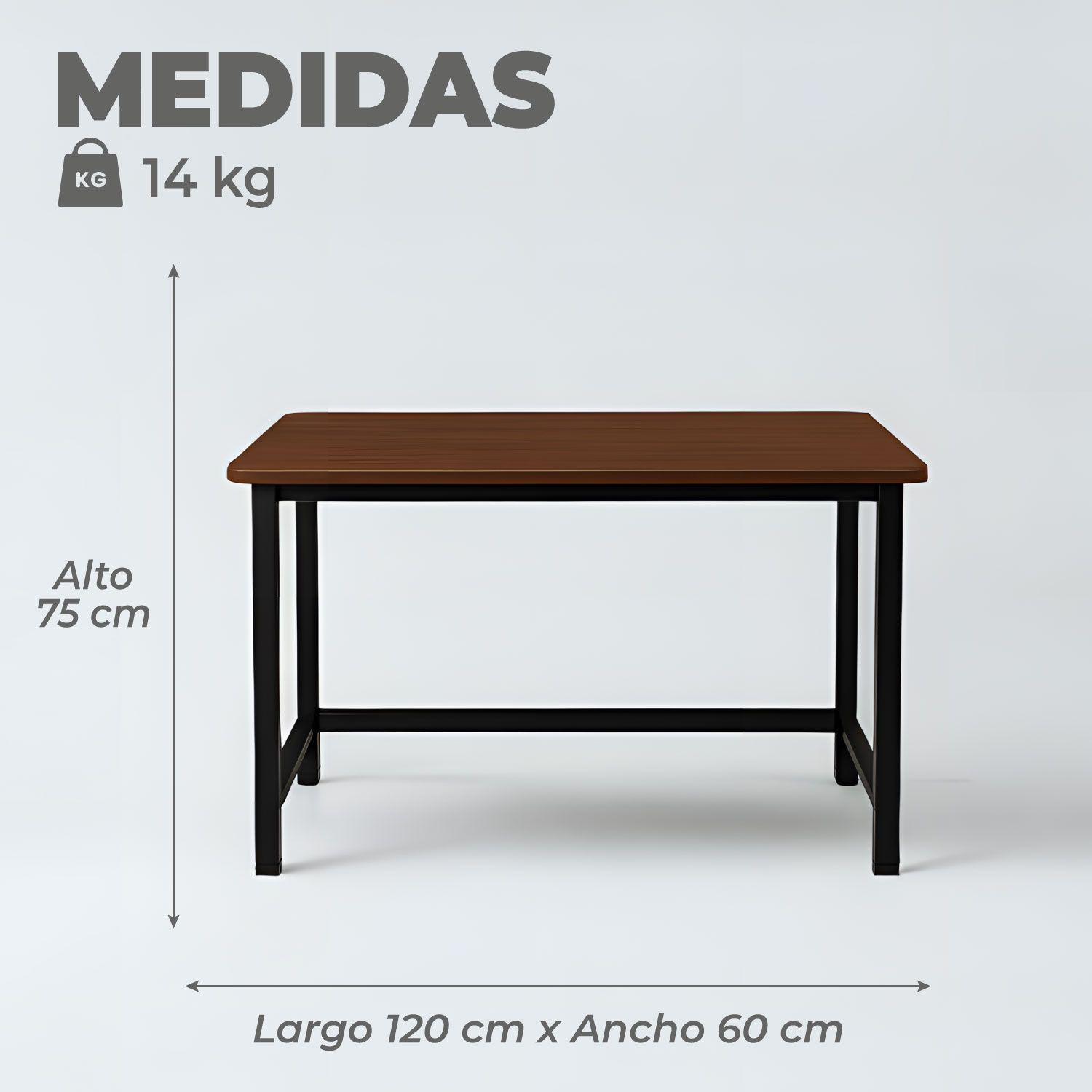 Escritorio Oficina Clásico Antideslizante 120 Cm-2