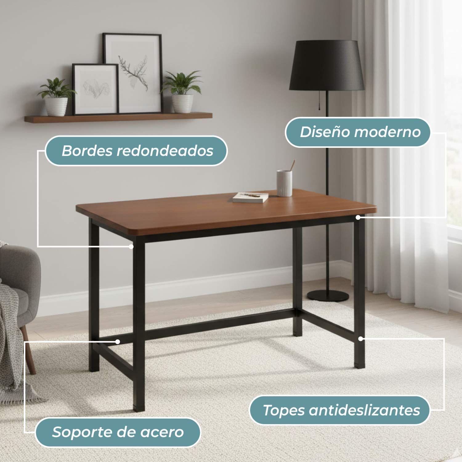 Escritorio Oficina Clásico Antideslizante 120 Cm-5