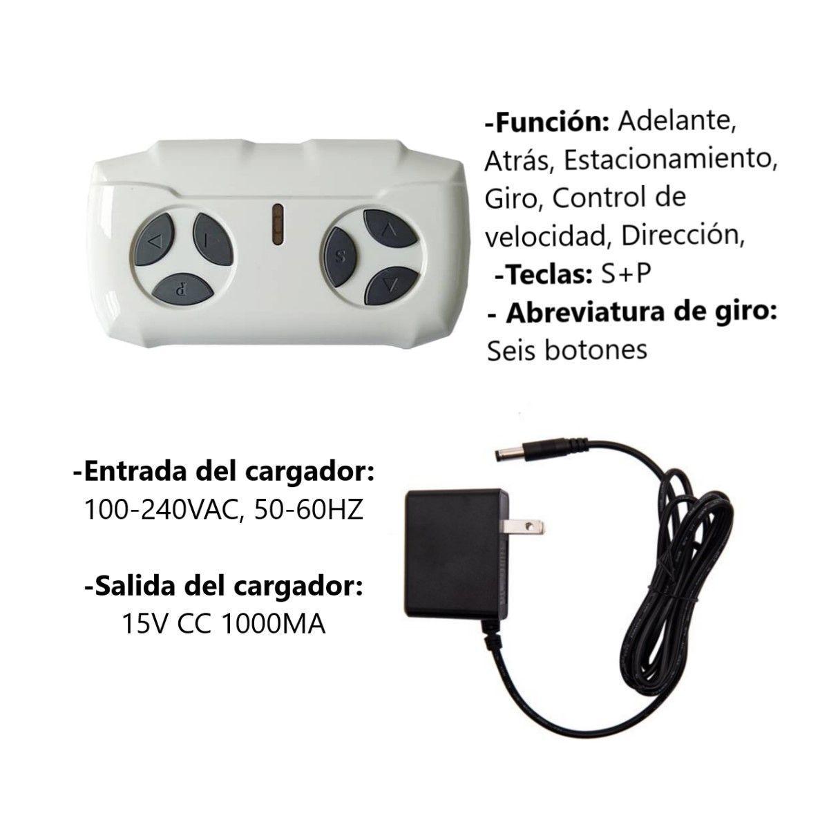 Auto Electrico Deportivo Niños Con Control Luces y Sonido-5