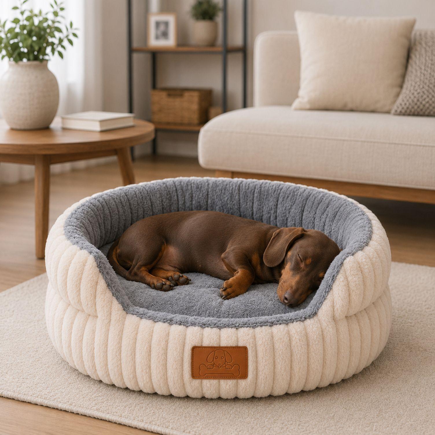 Cama Antiestres Ergonomica Antideslizante Mascotas 53cm-1