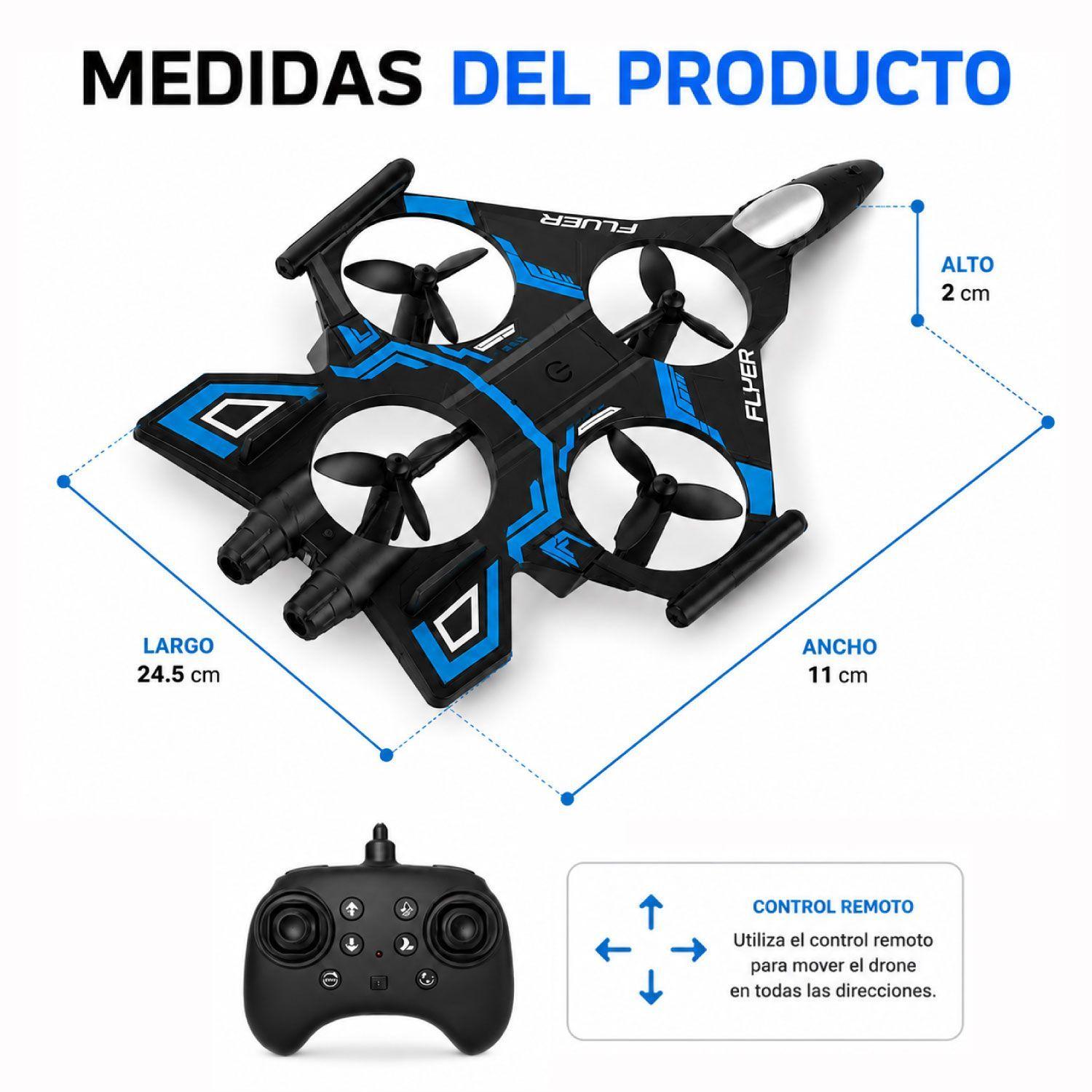 Avión Drone Juguete Control Remoto Batería Recargable-2