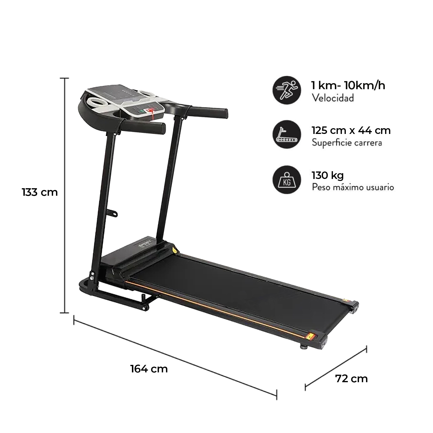 Trotadora Fitness 5000 + Mancuernas 10 KG-1