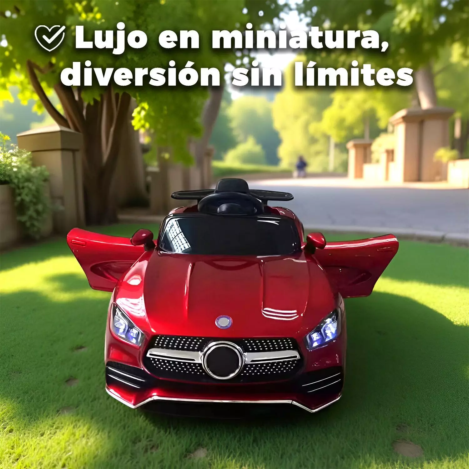 Auto Electrico Mercedes Con Control Remoto Luces y Sonido.-2