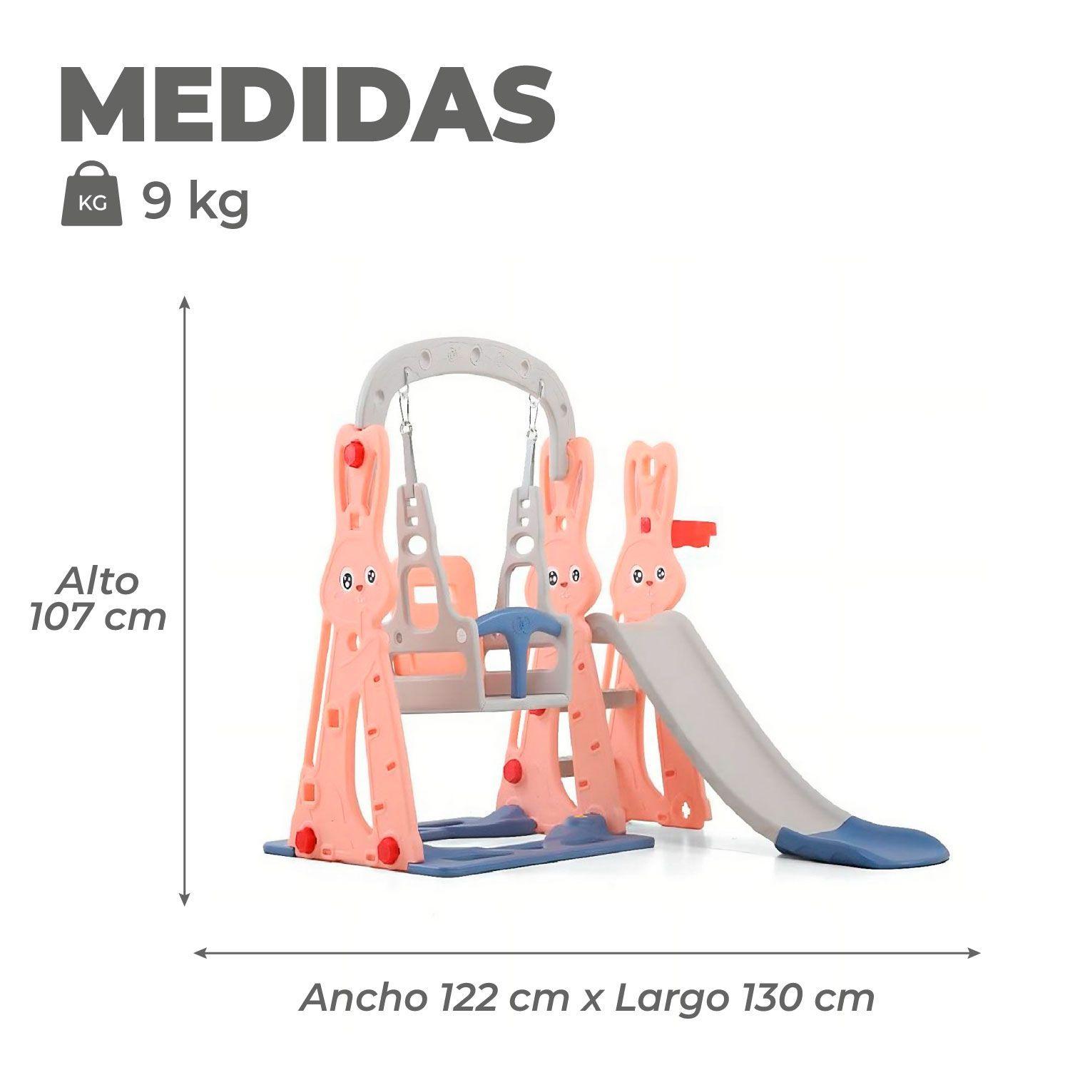 Resbalin Columpio 3 en 1 + Aro Basket, Centro de Juegos-2