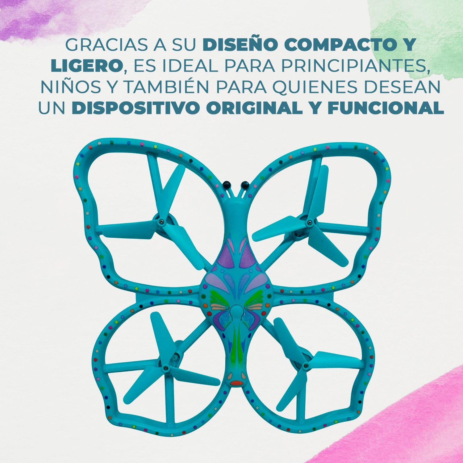 Dron Diseño Mariposa Con Luz Led Sensor de Gravedad-3