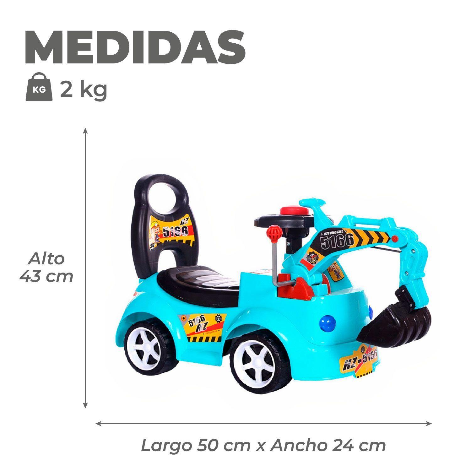 Correpasillo Caminador Andador Retroexcavadora Luces y Sonido-2