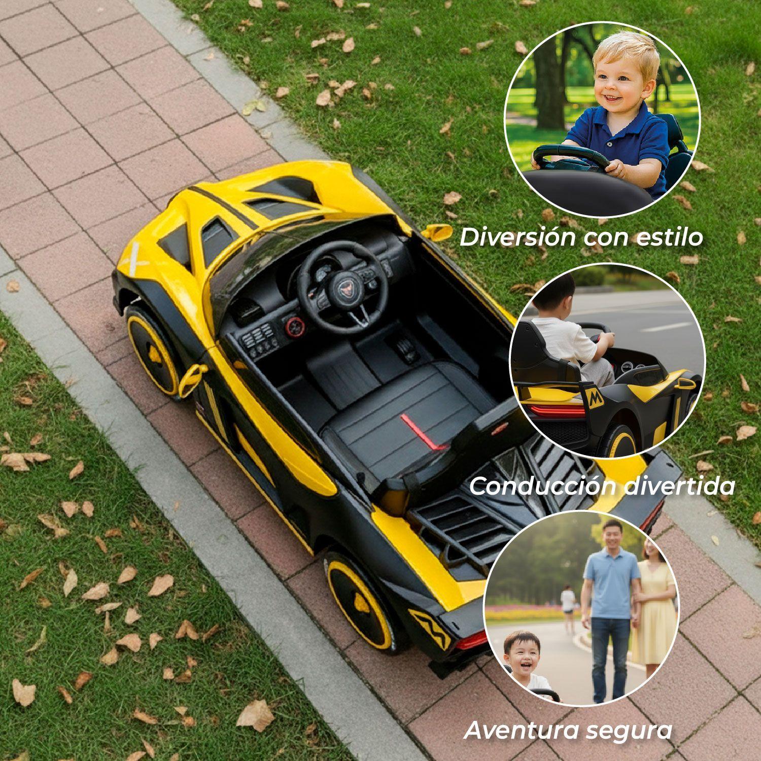 Auto Electrico Deportivo Con Control Remoto, Luces Y Sonido-3