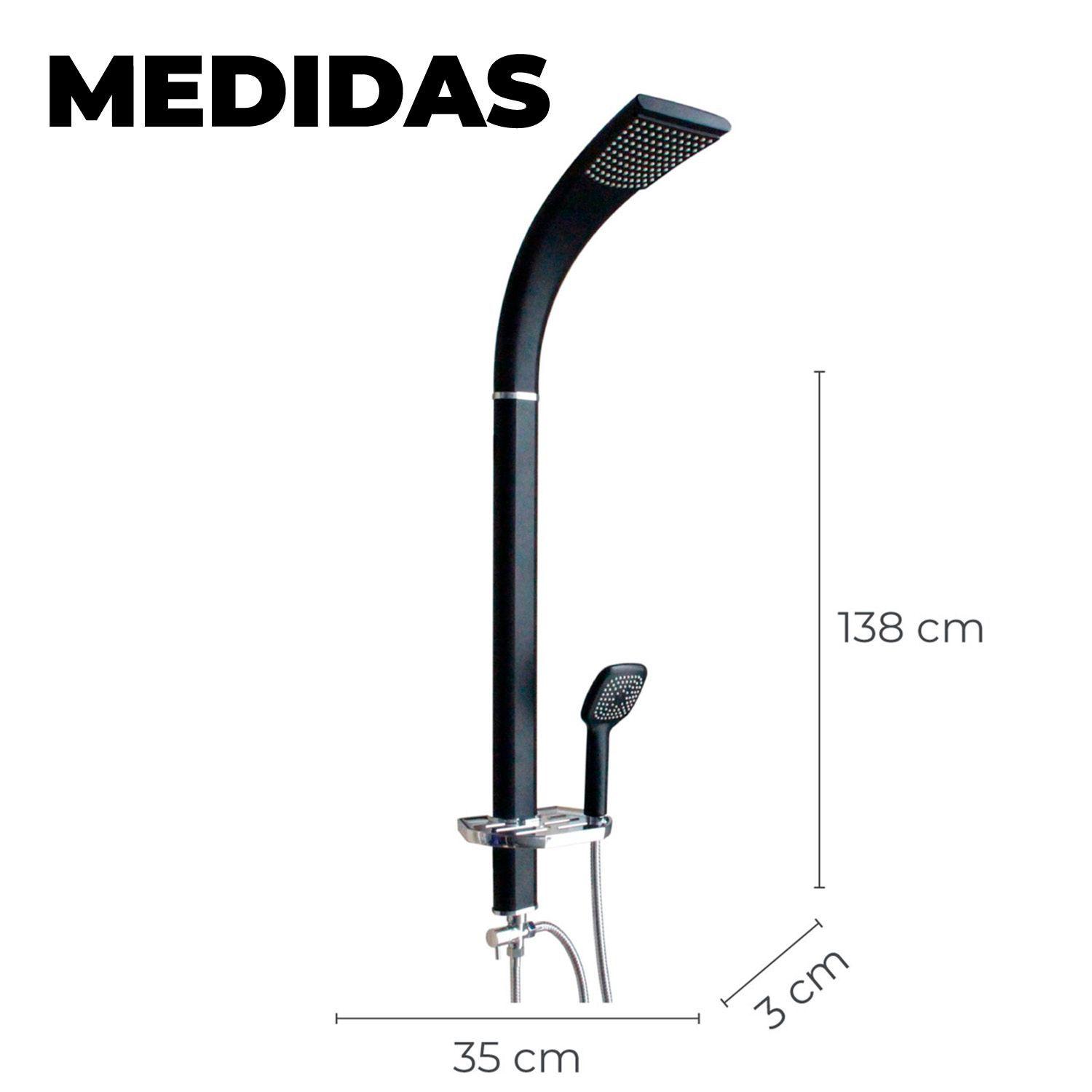 Columna Ducha Monomando Con Jabonera y Regadera Telefono-1