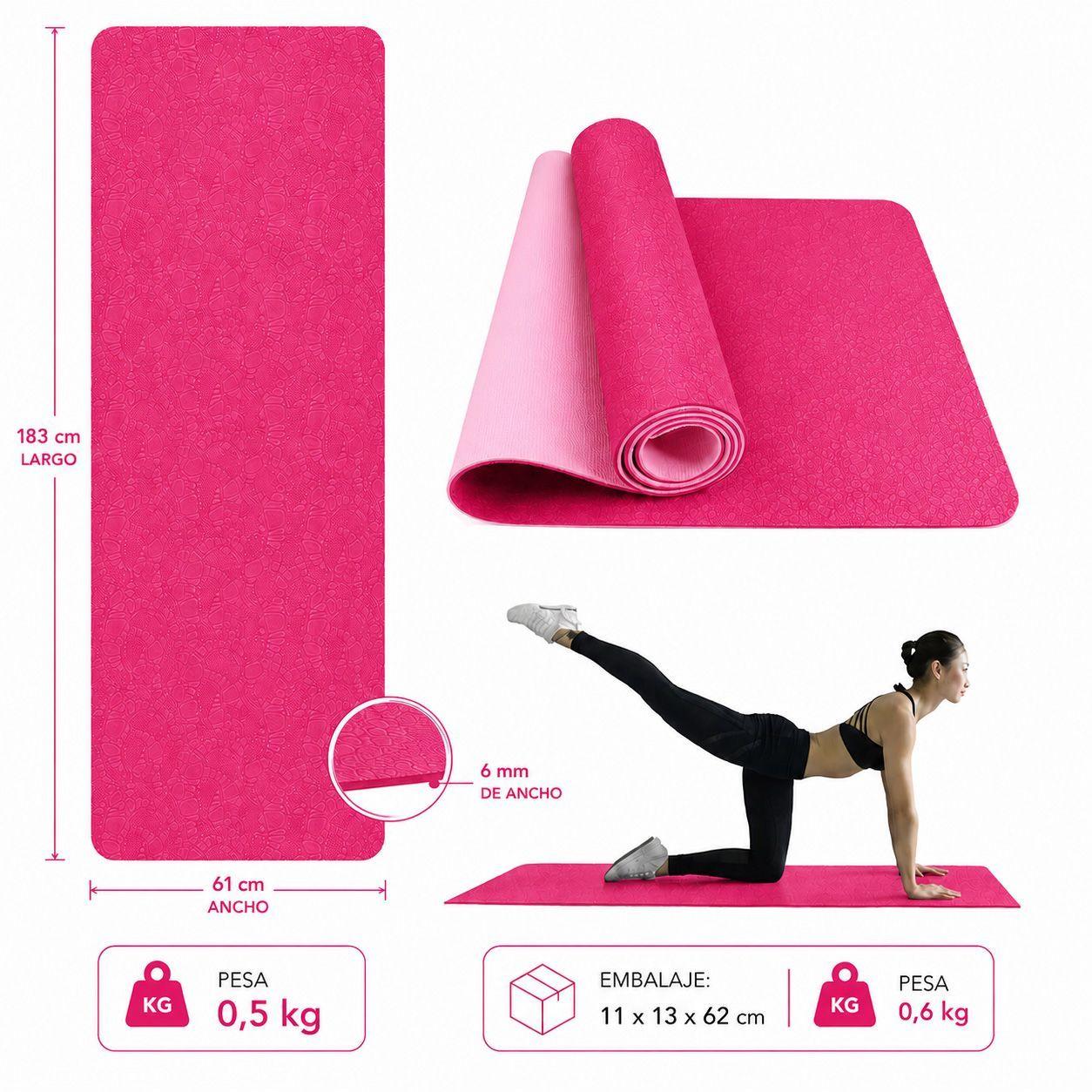 Mat Yoga 6 mm Colchoneta Deportiva Antideslizante -2