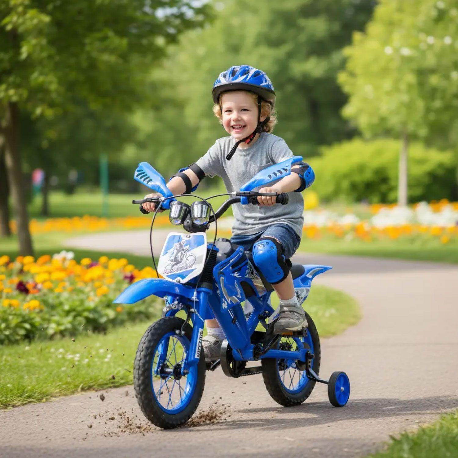 Bicicleta Aro16 Bicimoto Con Ruedas Estabilizadoras Infantil-4