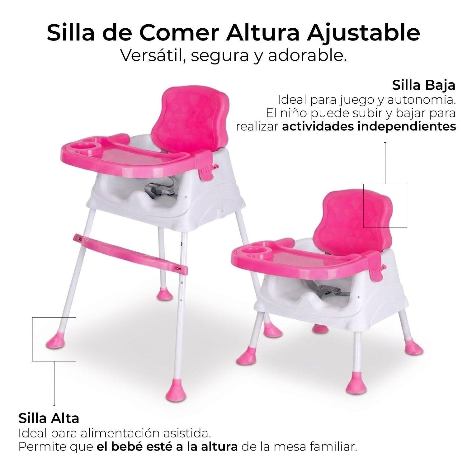 Silla De Comer Para Bebe / Niño altura Ajustable 3 en 1-4
