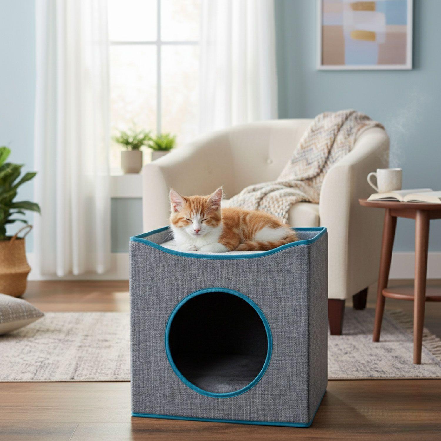 Cama Mascota Soft Confort Transportable Con Techo 39cm-4