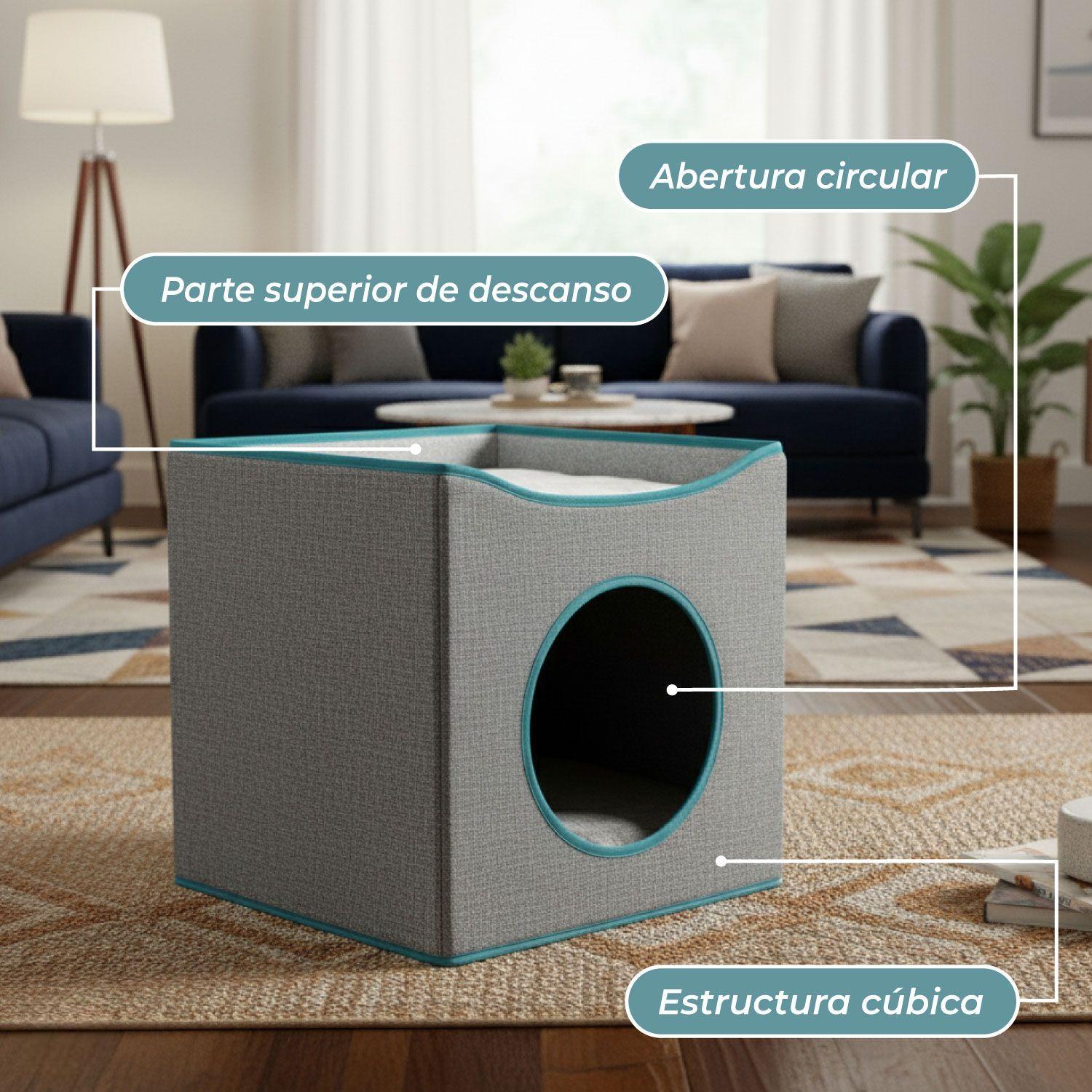 Cama Mascota Soft Confort Transportable Con Techo 39cm-5