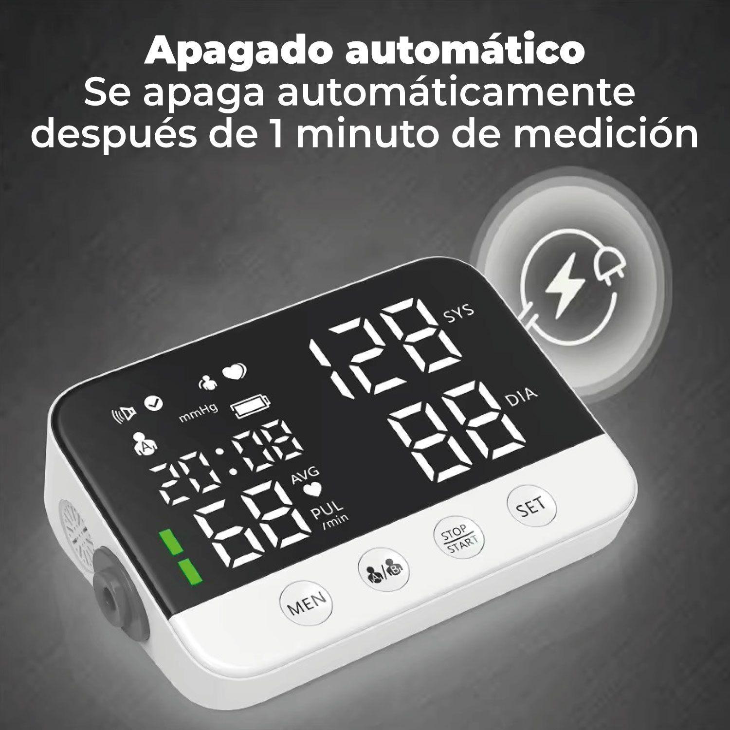 Toma Presión Tensiómetro medidor Presion Altavoz Recargable-4
