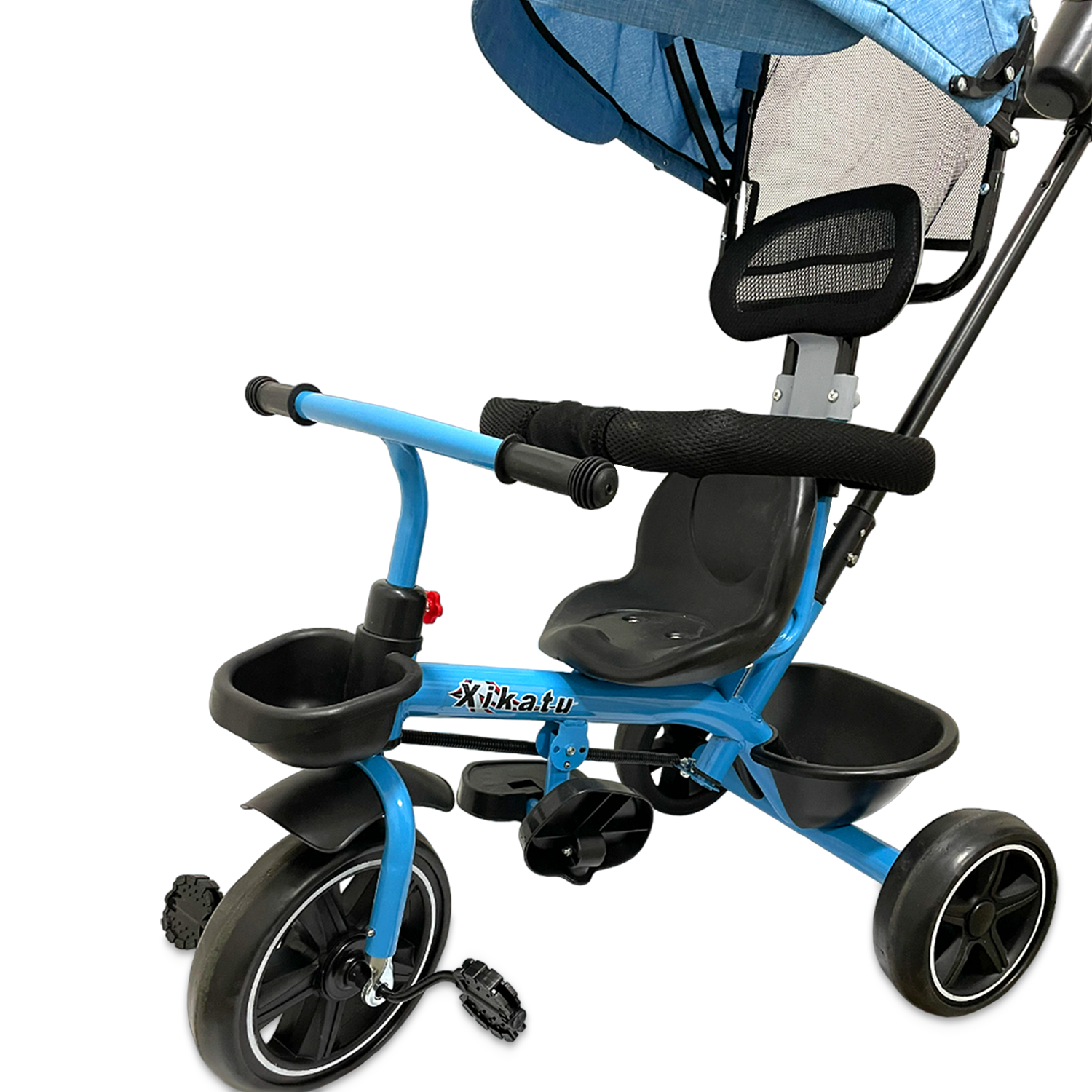 Coche Triciclo 3 en 1 Celeste-2