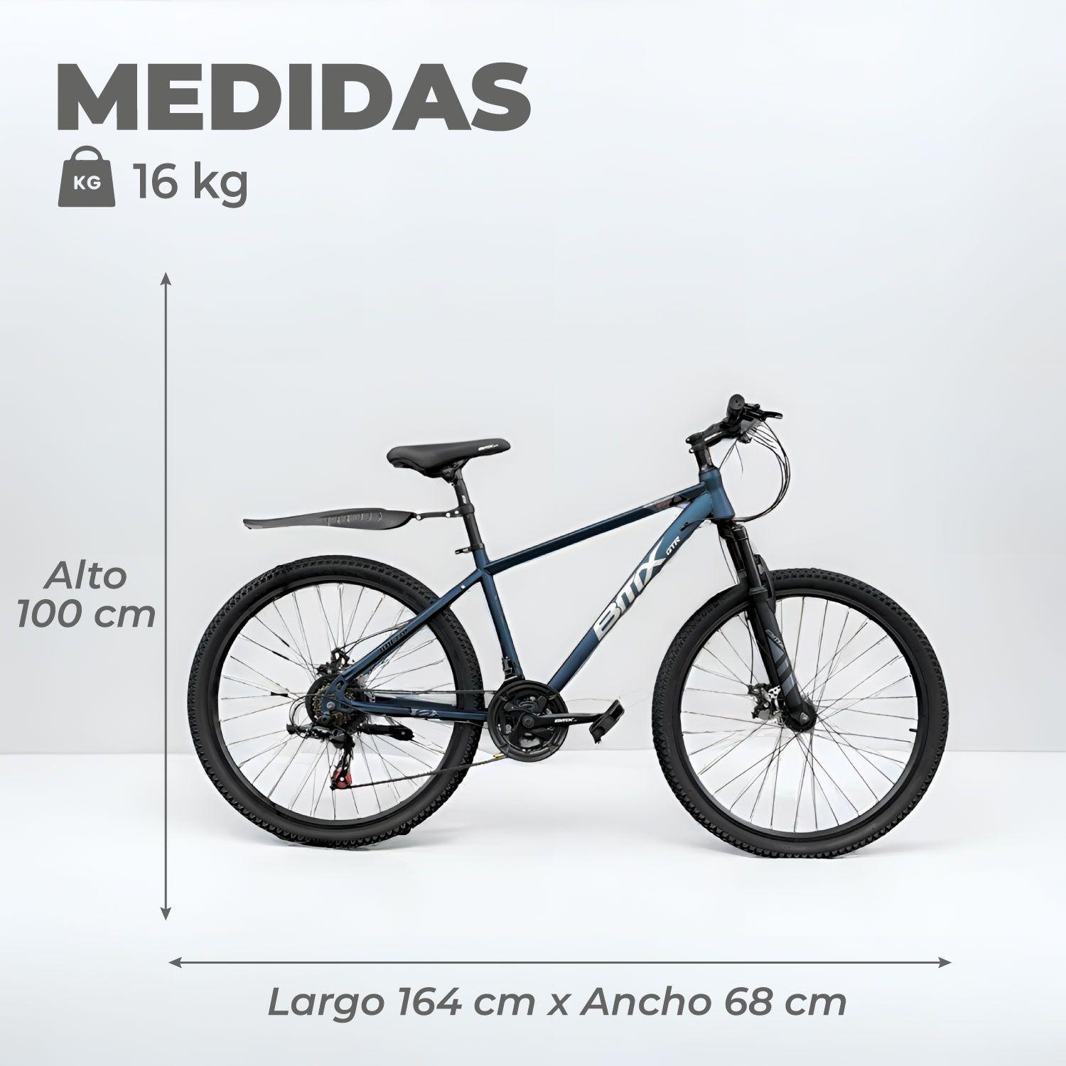 Bicicleta Aro 26 de Montaña Mtb Bitix Electric Blue-2