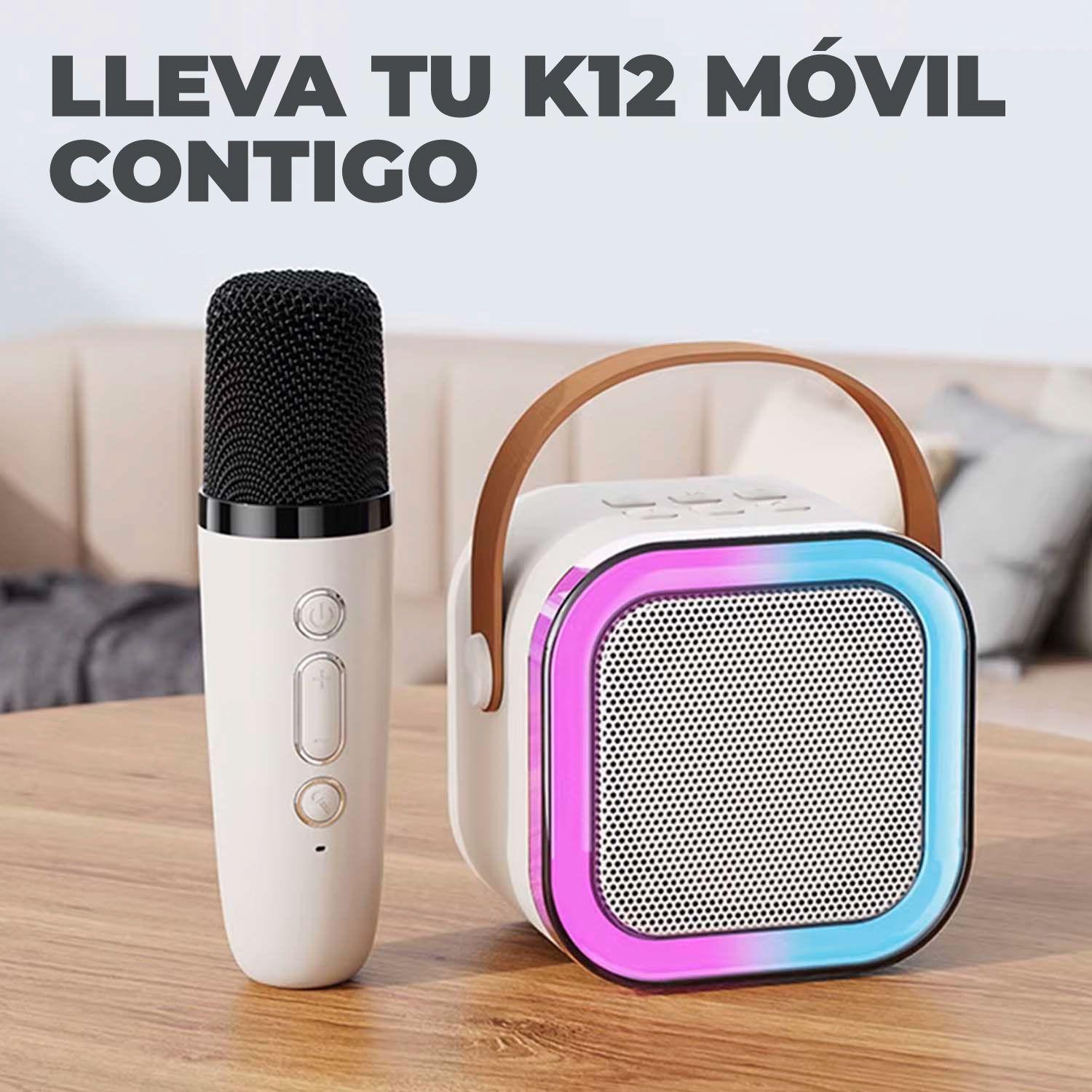 Mini Parlante Karaoke Bluetooth Con Microfono Portatil-2