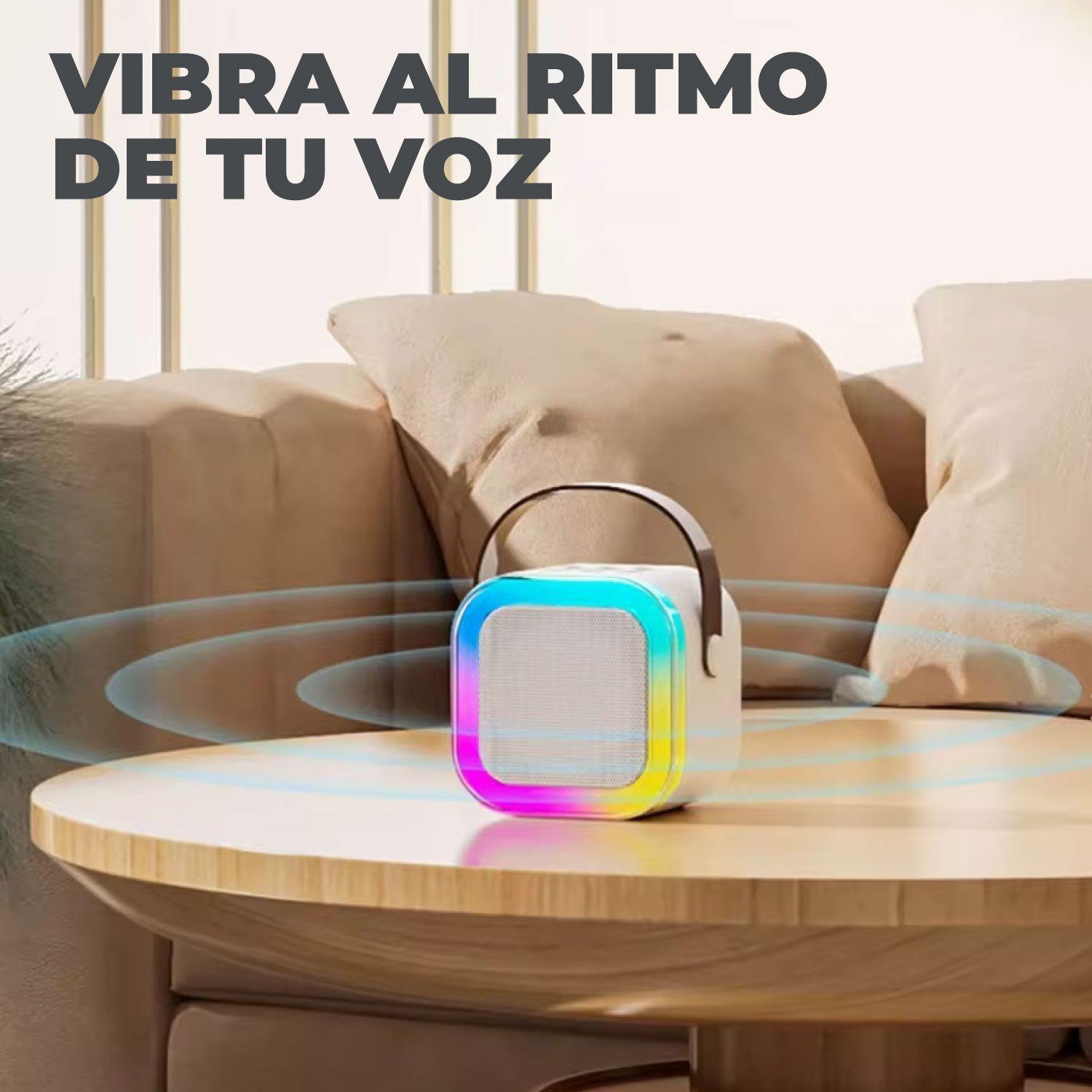 Mini Parlante Karaoke Bluetooth Con Microfono Portatil-3