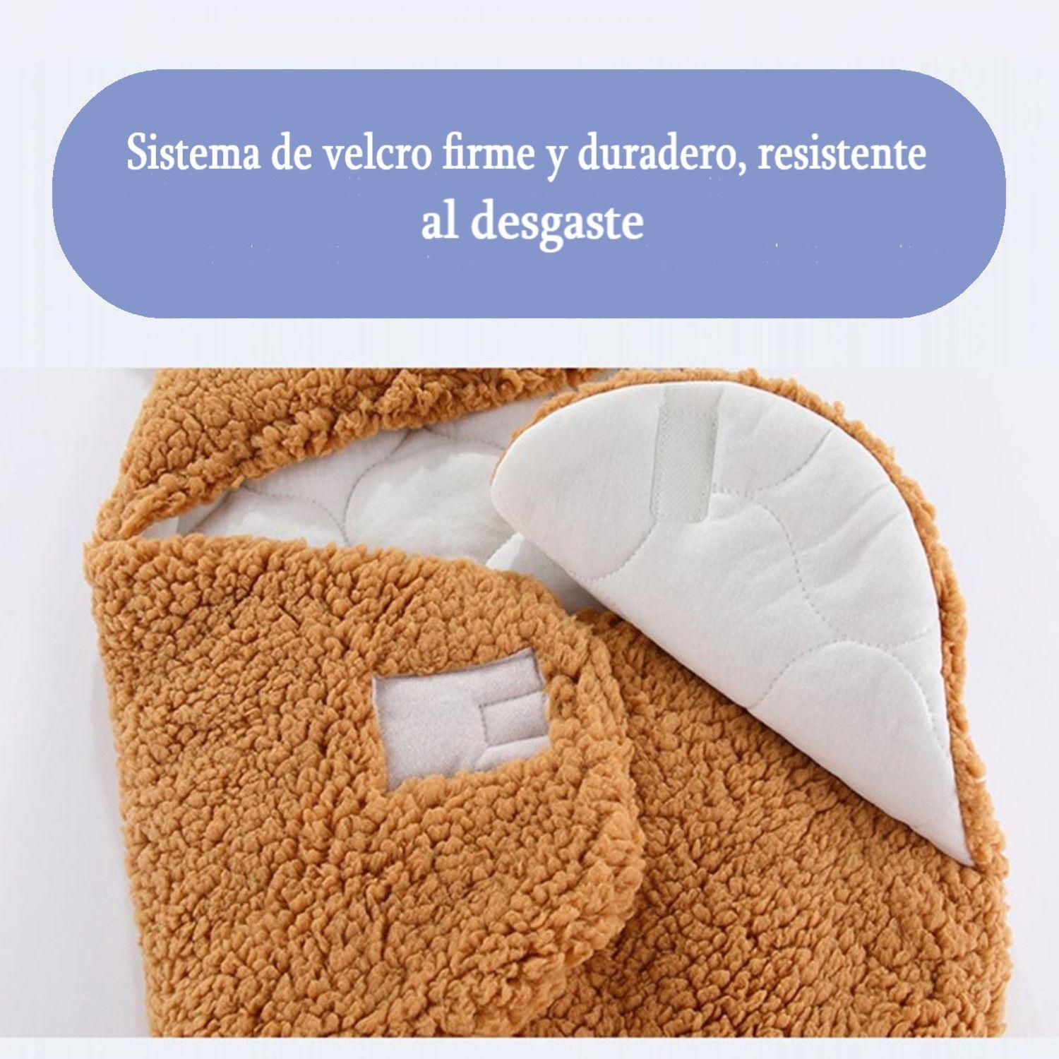 Manta Bebe Recién Nacido Enterito Conejito Café-4