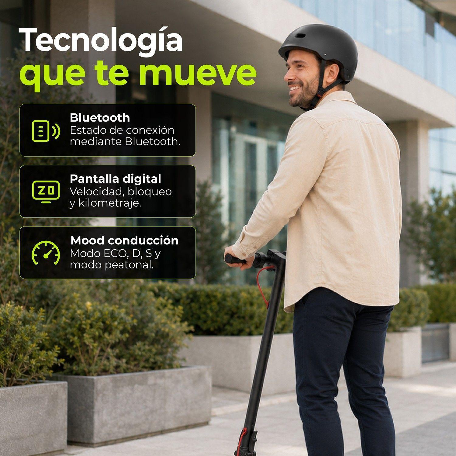 Scooter Electrico Plegable Pantalla Digital Bluetooth-3