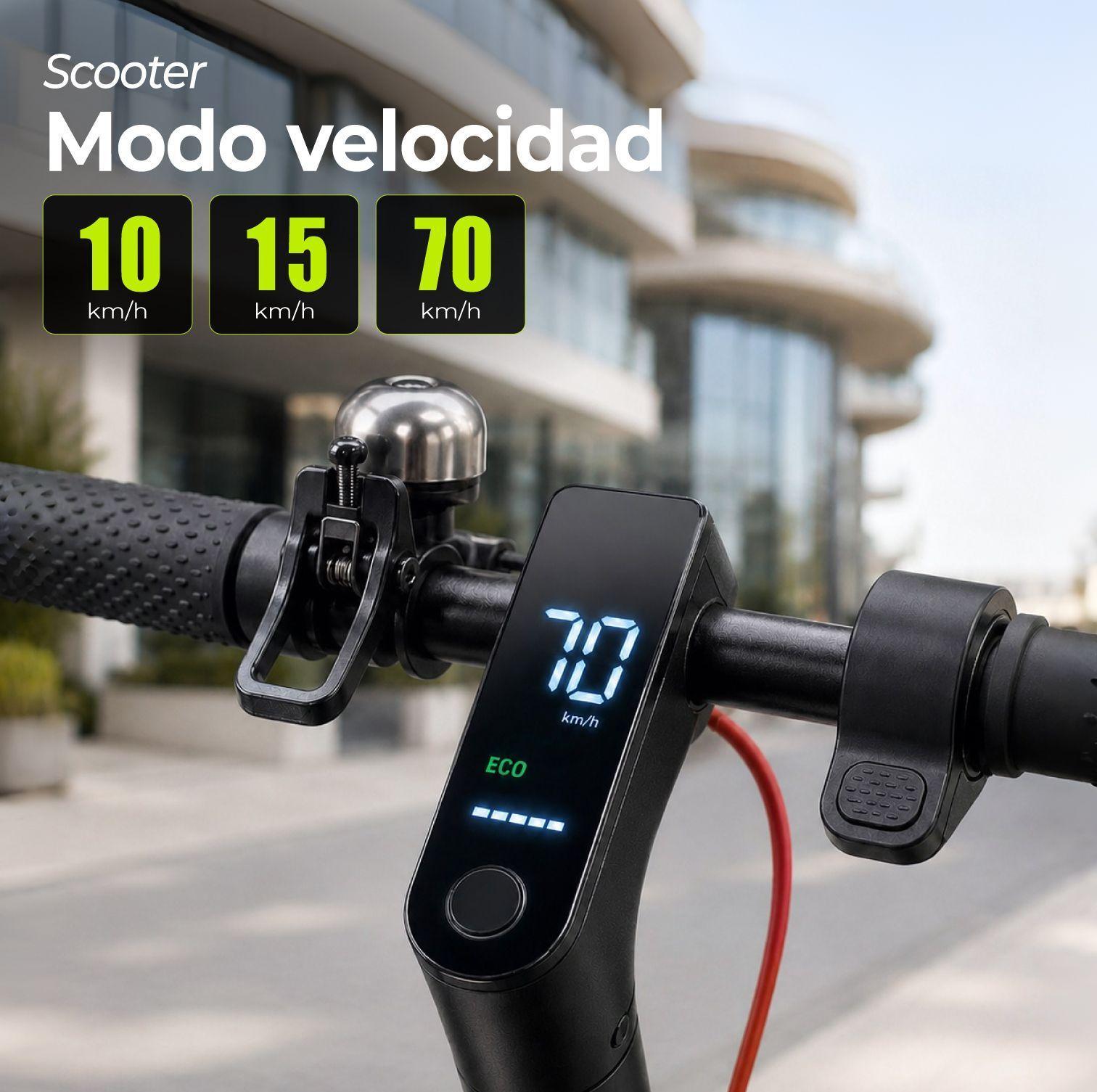 Scooter Electrico Plegable Pantalla Digital Bluetooth-4