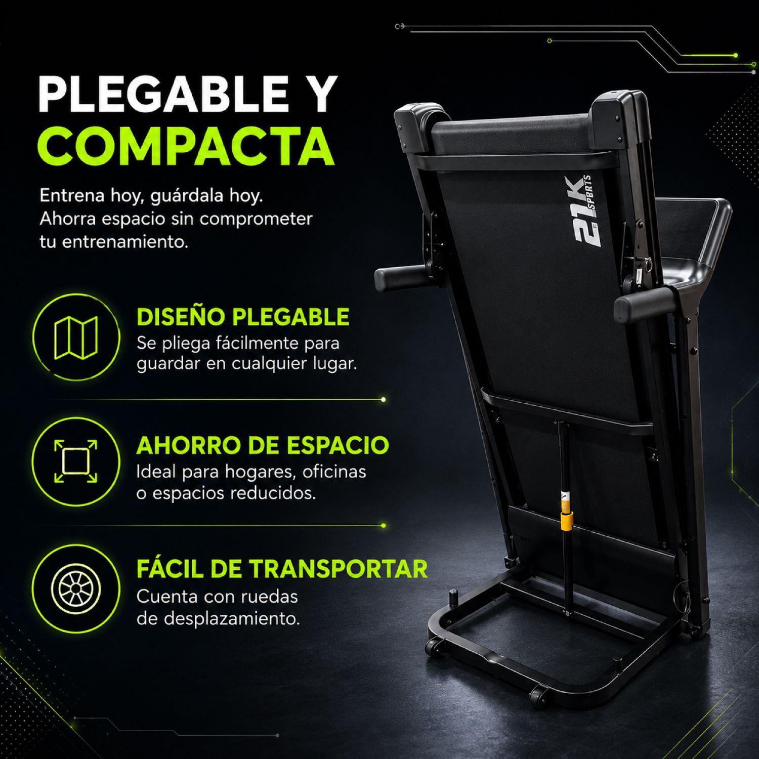 Trotadora Eléctrica 14km/h K900 Plegable-3