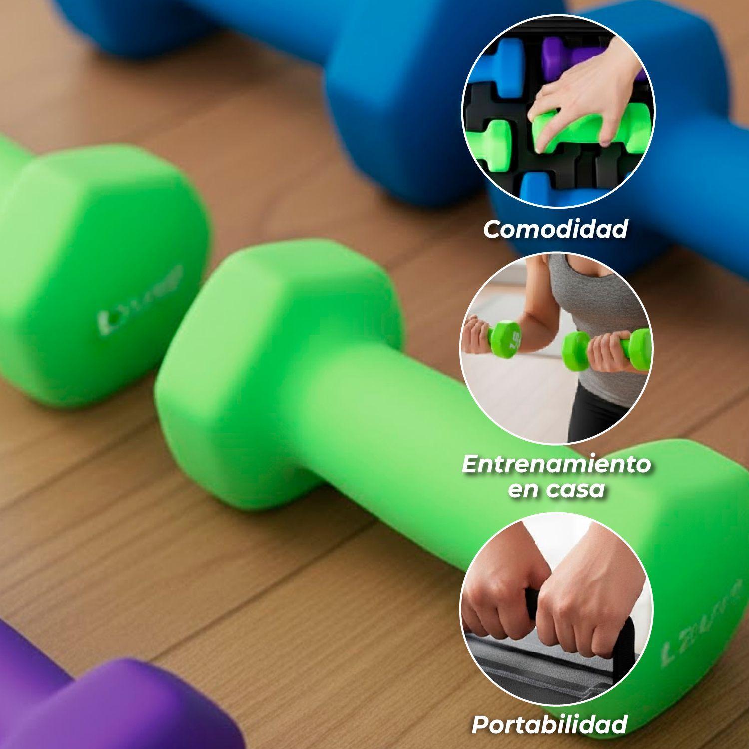 Set Mancuernas Hexagonales de 10 Kg + Maletin-2