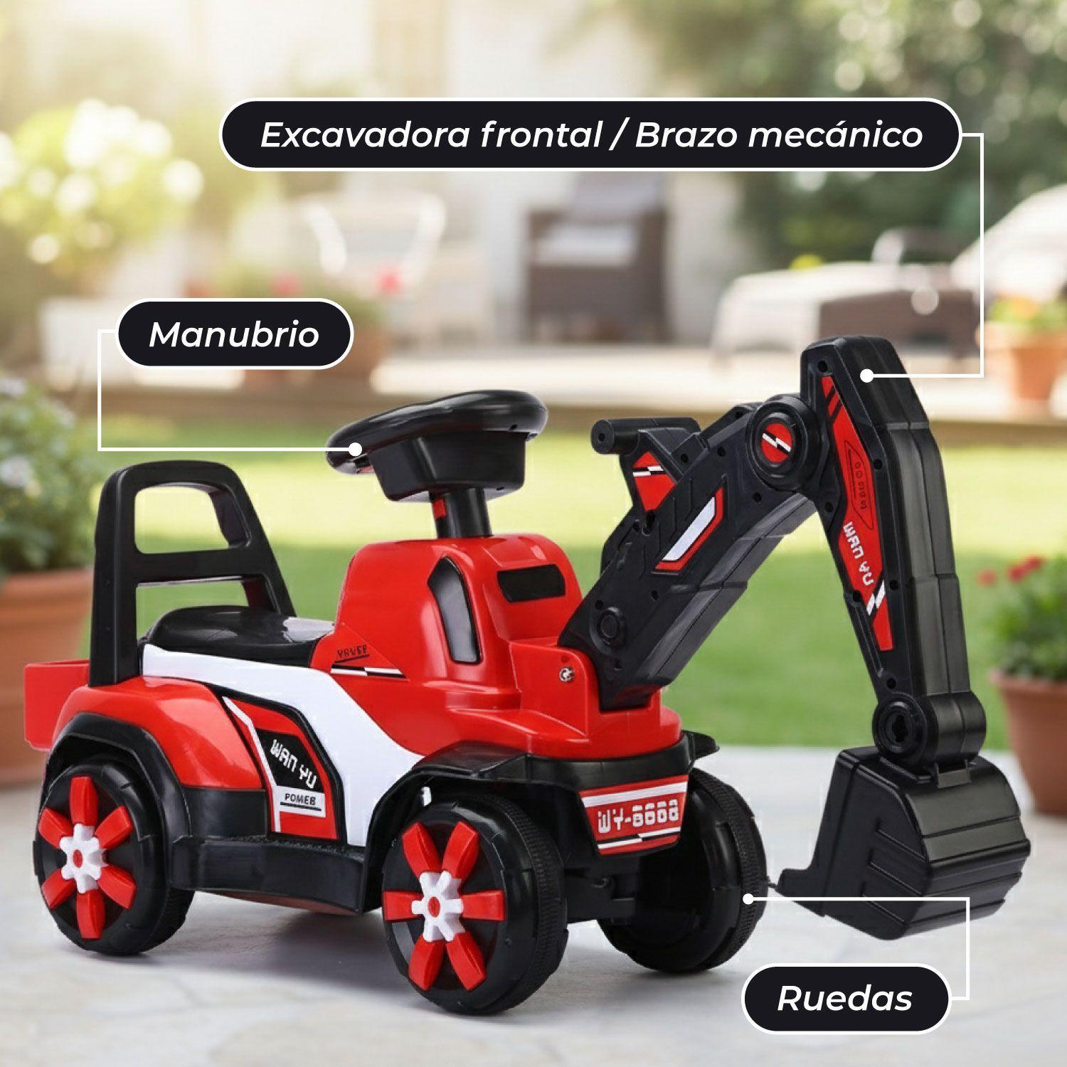 Andador Correpasillos Caminador Retroexcavadora Luz y Sonido-4