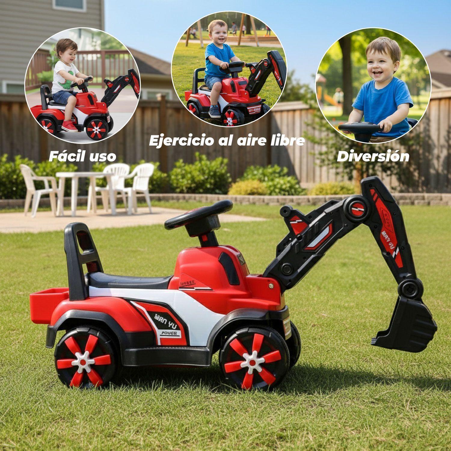 Andador Correpasillos Caminador Retroexcavadora Luz y Sonido-2