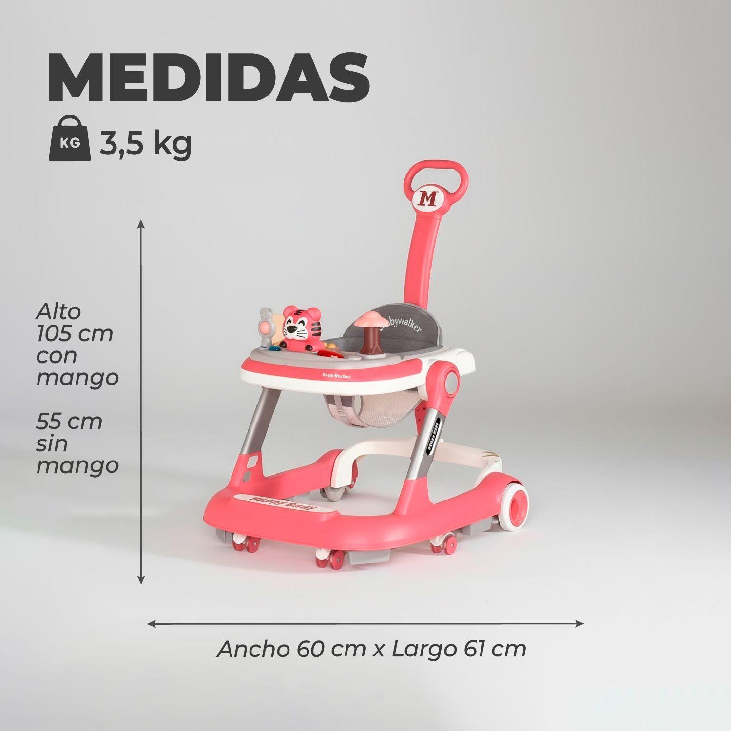 Andador Caminadora Altura Regulable Bebe Anticaida Musical-2